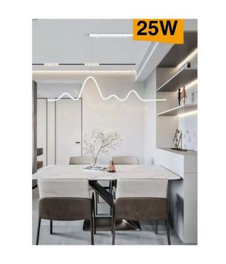 Trade Shop Trade Shop Traesio - Trade Shop - Sospensiones Led Modern Onda Sfalsata 25w Luz 6500k 3000k 4000k B73b