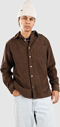 Redefined Rebel RRWes Corduroy Boxy Fit Hemd braun