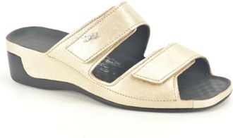 Vital Schoenen, Dames, Geel, 38 EU, Mat Goud Muil 2B Spie Z