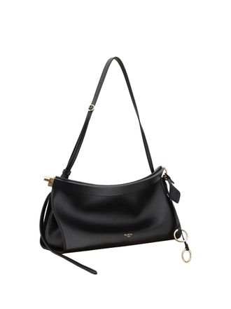 Alaia Womens Shoulder Bag Le Click West Black Calf Leather