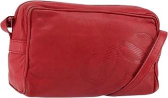 Loewe Pre-owned Leren Schoudertas - Dames - Vintage Schoudertas - Rood - ONE Size - Leer - Vintage