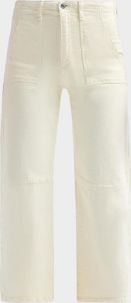 LE JEAN Petite Utility Soft Barrel Jeans