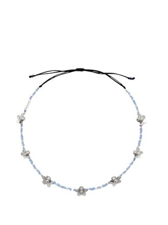 Marc Jacobs Silver Floral Necklace