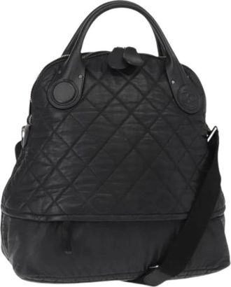 Chanel Pre-owned Handbags, female, Black, Size: ONE SIZE Pre-owned Nylon Handbag