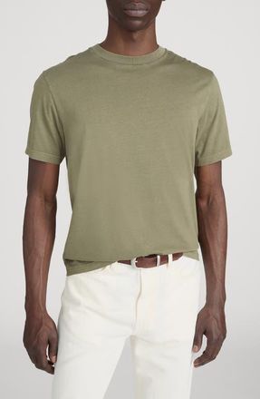 Frame Denim Short Sleeve Light Cotton Tee in Antique Green at Nordstrom, Size Xx-Large