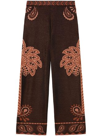 Alanui Wild Wonder Foulard palazzo broek - Bruin
