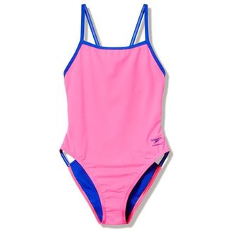 Speedo Female Solid Tri Back Badeanzug f&uuml;r Damen | rosa
