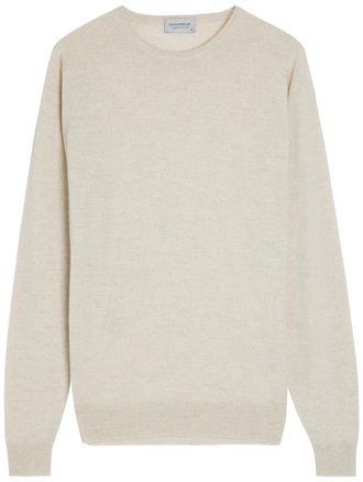 John Smedley Lundy Fine-knit Merino Wool Jumper - Grey - Xxl