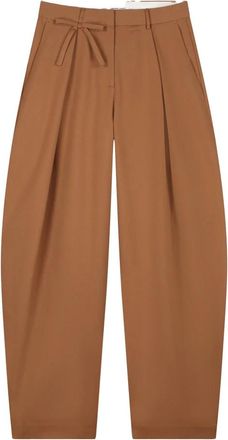 Fab By Fabienne Chapot Charlot Broek - Dames - Wijde Broeken - Bruin - XS - Polyester - Broeken