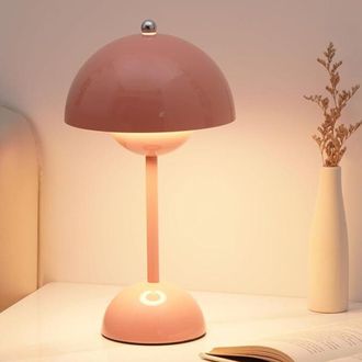 OEM L&aacute;mpara De Escritorio Led Inal&aacute;mbrica, L&aacute;mpara De Mesita De Noche, L&aacute;mpara Tipo Hongo, L&aacute;mpara De Escritorio Con Forma De C&uacute;pula Ajustable Mediante Co