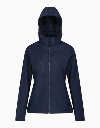 Regatta Womens Regatta Professional Womens/Ladies 3 Layer Membrane Soft Shell Jacket - Navy - Size: 14