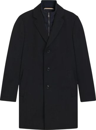 HUGO BOSS Single-Breasted Coats - Heren - Mantel - Blauw - M - Jassen