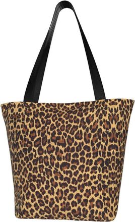 AOOEDM Cool Cheetah Leopard Tote Bag Women Capacity Shoulder Grocery Shopping Bags