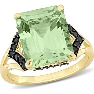 Delmar Green Quartz & Black Sapphire Ring at Nordstrom Rack, Size 6