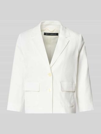 Betty Barclay Regular Fit Blazer mit Pattentaschen und 3/4-Arm in Offwhite, Gr&ouml;&szlig;e 36