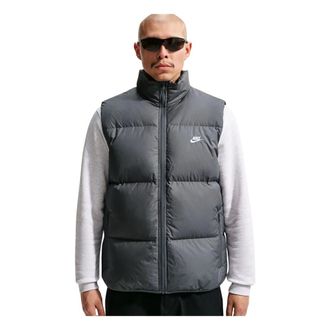 Nike Sportswear Club Therma-FIT Down Puffer Bodywarmer - Heren - Sport - Grijs - Maat: XS Poliester