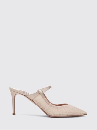 Aquazzura Mules Voile Aquazzura in raso e tulle drappeggiato