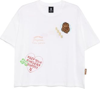 Fingercroxx T-shirt con logo - Bianco