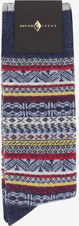 Sozzi Milano Jacquard-Socken