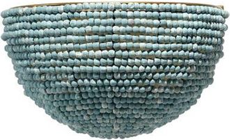 Jamie Young Co. Barnacle 1-Light Beaded Demi Lune Wall Sconce, Blue at Nordstrom