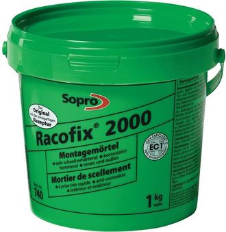 Sopro Sopro - Mortero De Montaje Racofix 2000 1: 3 (agua / Mortero) Balde 1kg (por 16)