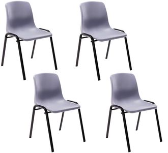 Clp Clp - Set De 4 Sillas Apilables Nowra Gris