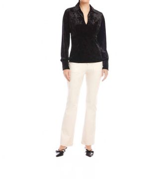 Fifteen Twenty Bianca Shirred Top In Black