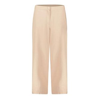 Betty Barclay Broek met cropped lengte - Dames - Broeken - Beige - Maat: 3XL