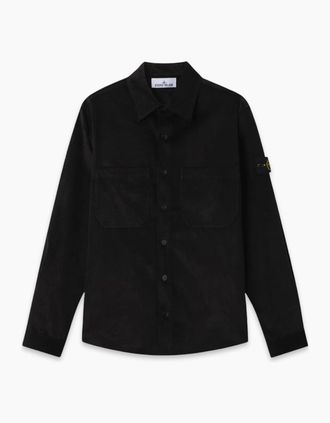 Stone Island Mens S01144 COMPASS SHIRT - Black - Size: 38/Regular