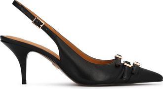 Kazar Slingback Pumps - Dames - Pumps - Zwart - 41 EU - Leer - Schoenen