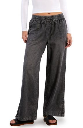 BILLY T Hero High Waist Wide Leg Pants in Grey at Nordstrom, Size X-Small