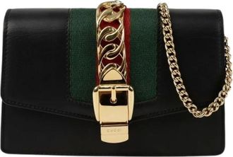 Gucci Pre-owned Cross Body Bags, female, Multicolor, Size: ONE SIZE Pre-owned Silvi Super Mini Chain Shoulder Crossbody Bag
