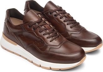 Nero Giardini Low Top Sneaker in Chocolate at Nordstrom, Size 11-11.5Us