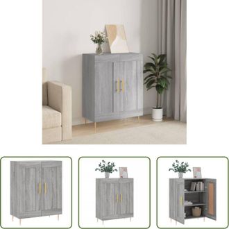 vidaXL Credenza grigia - Credenza Grigio Sonoma 69,5x34x90 cm in Legno Multistrato