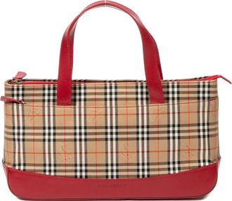 Burberry Borsa tote a quadri - Toni neutri