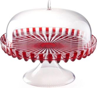 Guzzini Alzatina Con Pie Rojo De 31 Cm