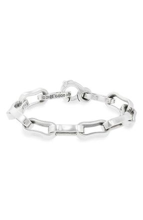 Good Art Hlywd Mens Bottle Chain Bracelet in Sterling Silver at Nordstrom, Size 16