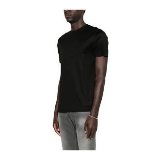 Emporio Armani T-Shirts, male, Black, Size: 3XL Crew Neck Logo T-Shirt