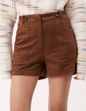 FRNCH Andree Shorts In Marron Glace