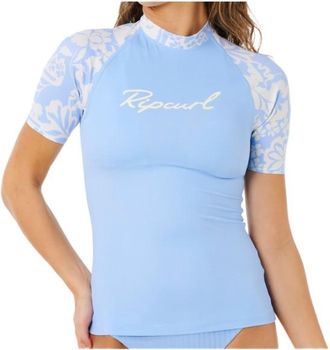 Rip Curl Pacific Coast UPF S/S Rashvest Lycra f&uuml;r Damen | blau