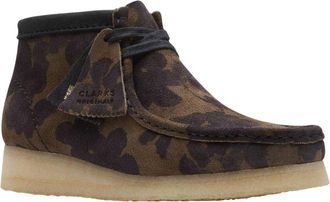 Clarks Wallabee-laarzen van kalfssu&egrave;de voor heren (Zwart)
