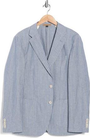 BOSS Heston Wool & Linen Blend Sportcoat in Light/Pastel Blue at Nordstrom Rack, Size 38