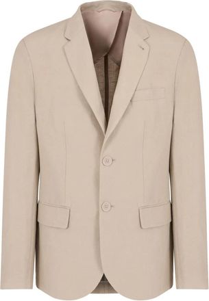 A|X Armani Exchange Enkelrijige jas met twee knopen - Heren - Blazers - Beige - 2XS - Polyester - Jassen