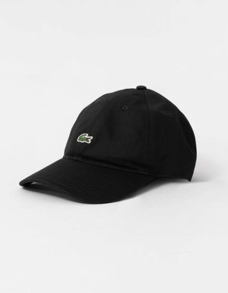 Lacoste Mens Lacoste Mens Organic Cotton Twill Cap - Black 031 - Size: ONE size