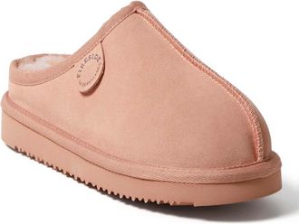 Dearfoams Fireside By Dearfoams Womens Greta Genuine Shearling Clog Slipper