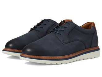 Johnston & Murphy Braydon Plain Toe Mens Lace-up Boots Navy Oiled Nubuck : 8.5 M (D), Leather