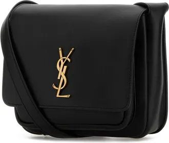 Saint Laurent Womens Niki Crossbody Bag Black Calf