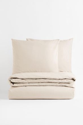 H&M Baumwollbettw&auml;sche f&uuml;r Doppel- und Kingsize-Betten - Hellbeige