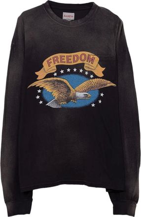 Bows & Arrows Sweater met grafische print en lange mouwen - Zwart