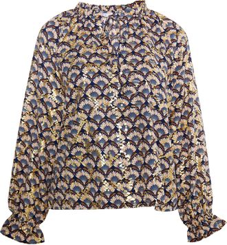 Izia Blouse Dames Navy Veelkleurig